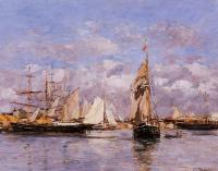 Boudin, Eugene - The Port of Trouville, High Tide